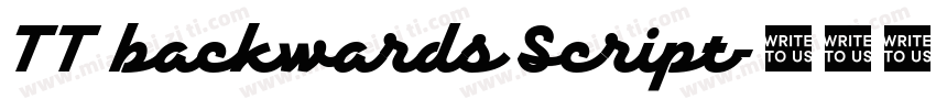 TT backwards Script字体转换